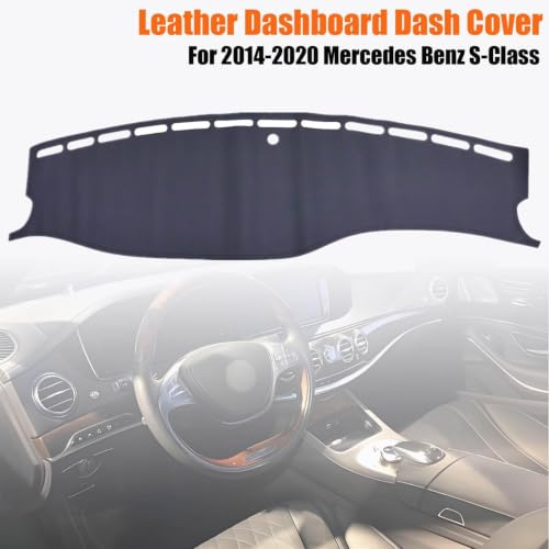 ATUOTPO Leather Dashboard Dash Cover Dashmat Mat Carpet Compatible with Mercedes Benz S-Class 2014-2020 by ATUOTPO - Used condition - Image 2