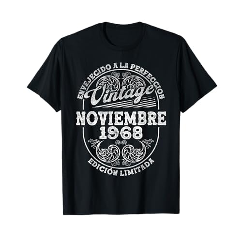 Noviembre 1968 Vintage - 56 Años Regalo Cumpleaños Hombre Camiseta