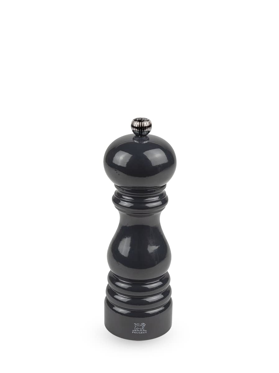 Peugeot – Molinillo de pimienta Paris 18 cm – Colección Paris-rama – Ajuste clásico – Madera etiquetada PEFC – Fabricación francesa – Color pizarra