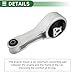 Motoforti Engine Motor Mount, Engine Mounting, for Dodge Journey 2.4L 2011-2020, No.5147774AC, Silver Tone