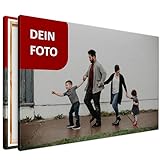 LUMASOUL Leinwandbild - Personalisiertes Bilder mit Ihrem upload Foto auf Leinwand - Holzrahmen und Keilrahmen - Wanddeko mit Ihrem Wunschmotiv für Wohnzimmer und Schlafzimmer - 90x60 cm