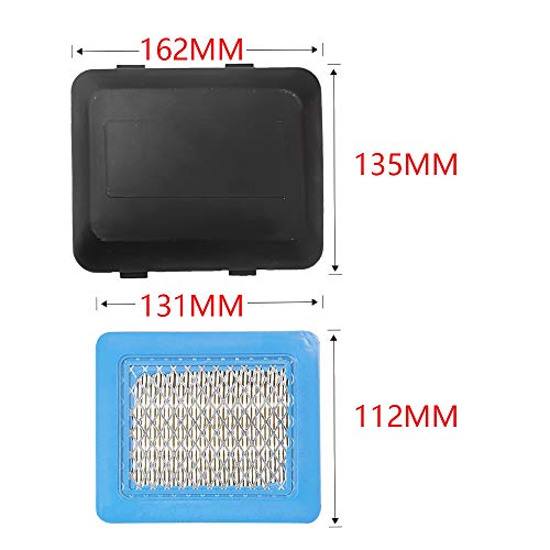 17211-Zl8-023 Air Filter With 17231-Z0L-050 Cleaner Cover Replacement For Honda Gcv135 Gcv160 Gcv190 Engine Hrb216 Hrb217 Hrr216 Hrs216 Hrt216 Hrx217 Motor Pressure Washer Push Lawn Mower + Spark Plug #TOP1