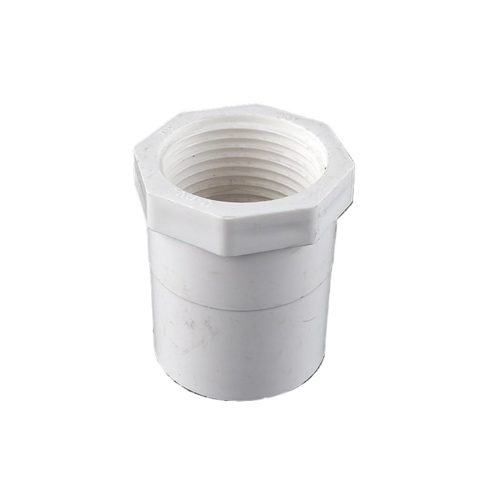 Raccord de Tuyau en PVC, Connecteurs filetés Femelles en PVC de 20 à 63 mm, 2 à 20 pièces, for tuyaux d'eau, Aquariums et Irrigation de Jardin(1.2 Inch-40mm,4Pcs)