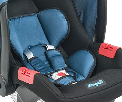Bebê Conforto Touring Evolution SE, Burigotto, Preto e Azul, Até 13 kg