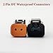 I Little Bamboo 14 AWG 2 Pin DT Waterproof Connectors, 2 Wire Automotive Electrical Connector, Male and Female Way Auto Electrical Wire Connectors Harness Pigtail for Car Truck Boat Motorcycle- 3 Pack