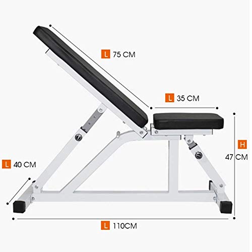OESFL Weight Bench Adjustable Weight Bench-Utility Gym Bench for Full Body Workout, Multi-Purpose Foldable Incline Dumbbell Benchs Weight Bench Adjustable
