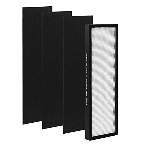 Wowcare Replacement FLT4825 Air Purifier Filter B (1 True HEPA Filter & 3 Pre-Filters) for AC4300BPTCA, AC4900CA, AC4825, AC4825DLX, AC4850PT, CDAP4500BCA, and More