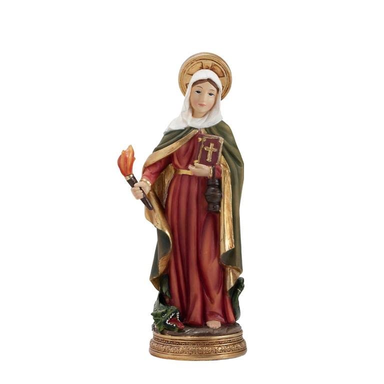 DRW Figura Santa Marta Resina Pintada a Mano 20 cm