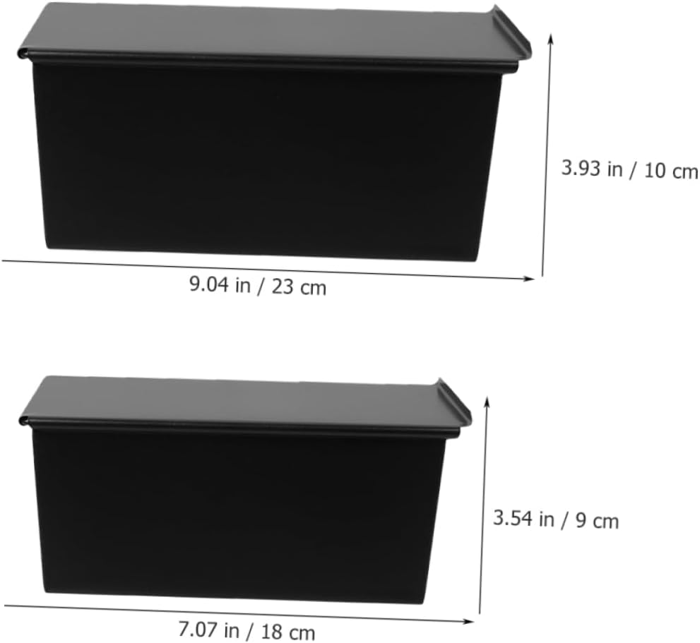 2pcs Bread Baking Kit Toast Mold Heat- Loaf Pan Lid Non-stick Bread Pan Easy to