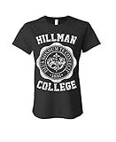 HILLMAN COLLEGE - retro 80s sitcom tv - LADIES Cotton T-Shirt