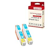  NOPAN-INK - x2 Cartouches Compatible pour Epson T2632 XL T2632XL Cyan (Ours) Epson Expression Premium XP-510 XP-520 XP-600 XP-605 XP-610 XP-620