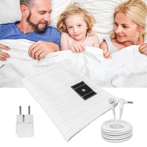 Esterilla De Tierra, Sábana De Tierra, 95 Algodón Orgánico 5 Fibra De Plata Pura, Sábana De Conexión A Tierra Con Cable De Conexión A Tierra, Sábanas Conductora Para Un Mejor Sueño - 90 230cm