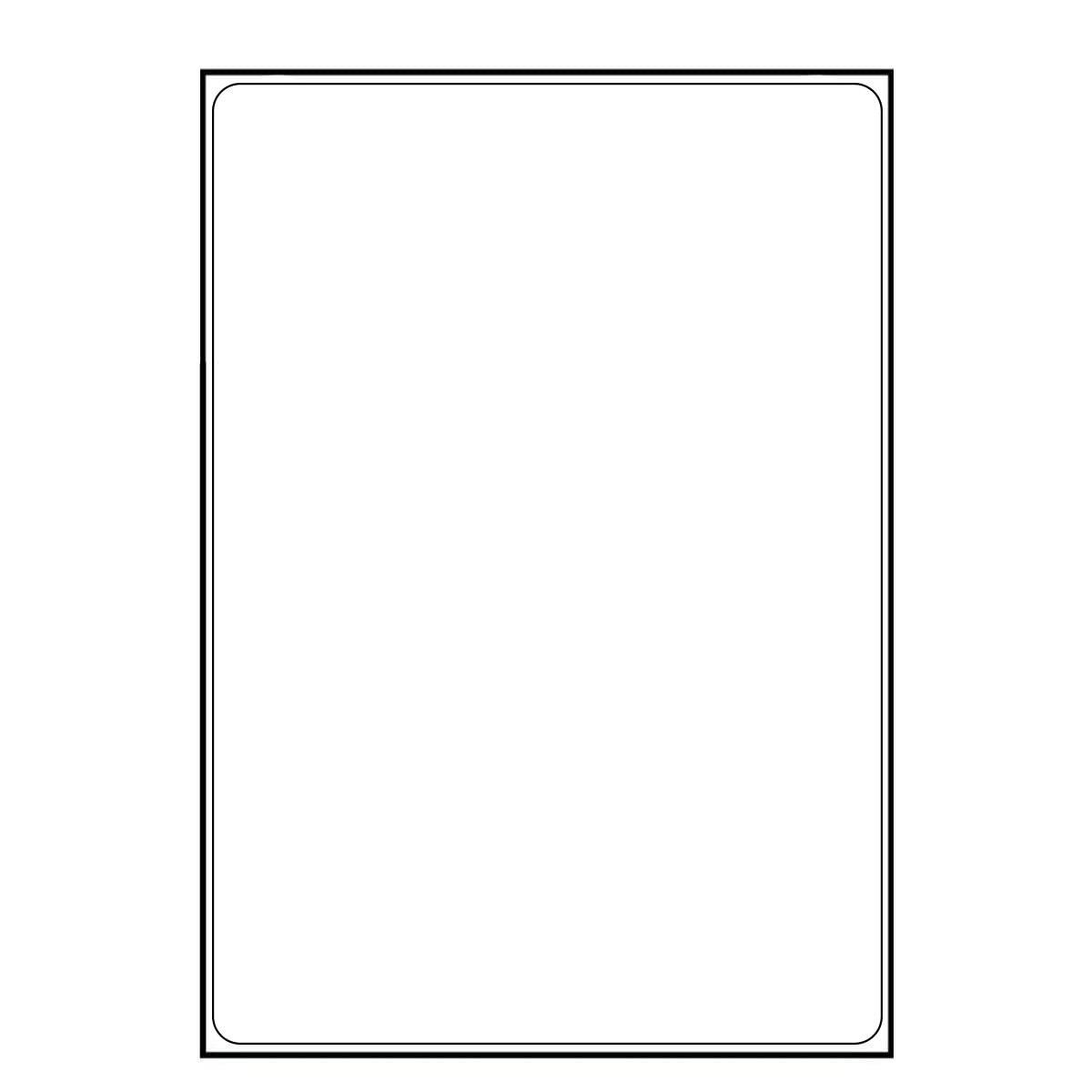 A4 Address Labels Self Adhesive Multipurpose Printer Label Compatible with Inkjet and Laser Printers A4 Sticky Sheet (1 Labels Per Sheet, 50) โ image 1