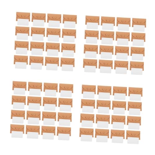 Mini enveloppes kraft avec cartes DIYEAH de 80 pièces pour invitations et fêtes
