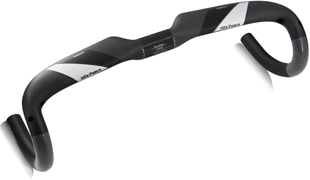 Alfa Pasca Road Bike Handlebar 31.8 Drop Handlebar Carbon Road Bike Handlebar UD Matte Black Road Bike Handlebar Carbon Drop Bar 400/420/440 mm