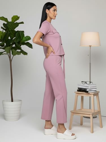 Image of CHKOKKO Women Jogging Suit Casual Summer Track Suit Co-Ord Set