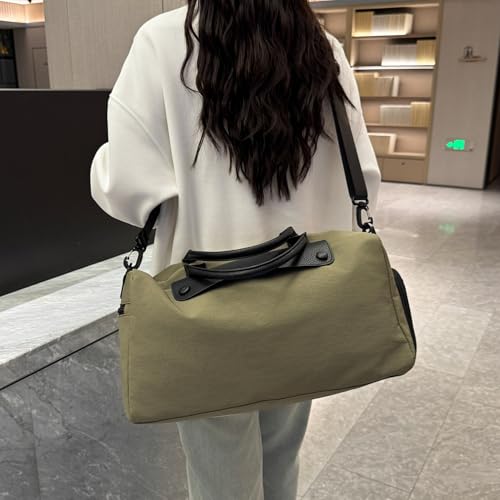 Fitness Bag Large Capacity Lightweight Yoga Swimming Wet And Dry Separation Business Travel Bag(Green)3