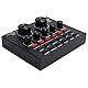 VBESTLIFE V8 Live Soundkarte, Bluetooth Voice Changer Karaoke Soundkarte für Handy/Computer/Headset