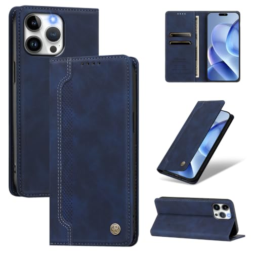 Jiajihua Phone Case Compatible with iPhone 15 Pro Max Blue