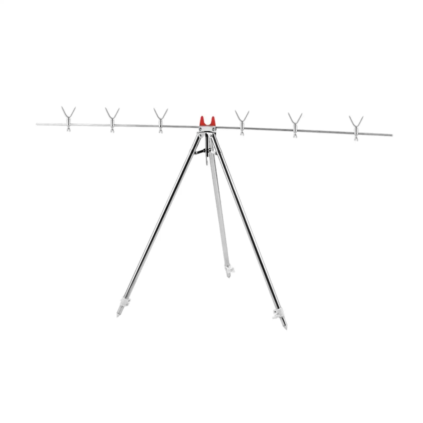 Porta Canna da Pesca Portacanna da Pesca Supporto for Asta telescopico Universale for Rack Esterno in Acciaio Inossidabile dal Design Triangolare