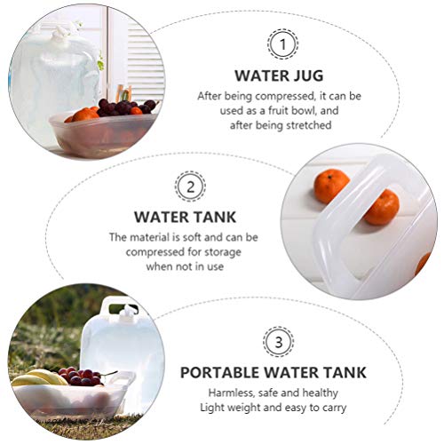 BESPORTBLE Tanque de água grande de 10 L, recipiente de água portátil, reservatório de água com torn