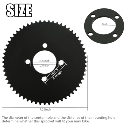 Image of JNDO Mini Bike Sprocket 60T Rear Sprocket 35 Chain for Predator 79cc /212cc /420cc Engines Mini Bikes Go Karts & Drift Trikes