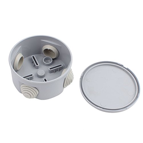 Caja de conexiones redonda IP55 Gris 80 mm x 40 mm miniatura 2
