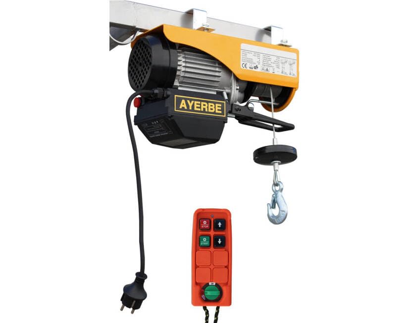 Elevador Eléctrico 500/950 kg con Mando Inalámbrico Robusto para Construcción - Maestro Ferretero
