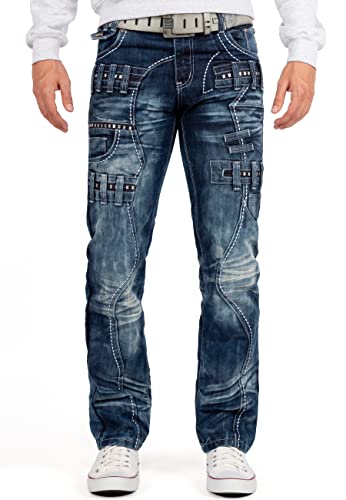 KOSMO LUPO Herren Jeans KM8002-bans W31/L32