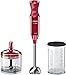 Bosch Hogar Batidora de Mano ErgoMixx 750W con regulador + picador + vaso - MSM67120R