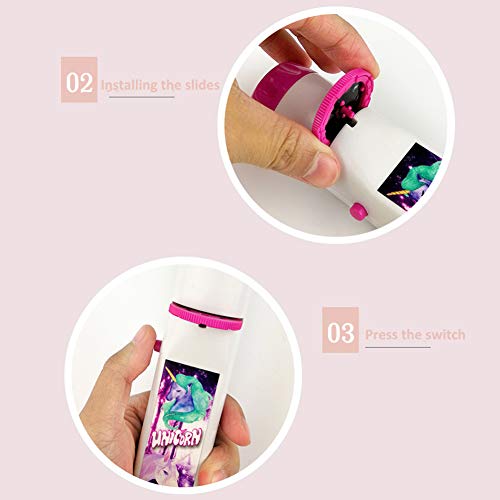 Projector Flashlight Night Photo Picture Light Bedtime Study Learning Fun Toys for Baby Kids 3 Age (5 Pack) - Thumbnail 7