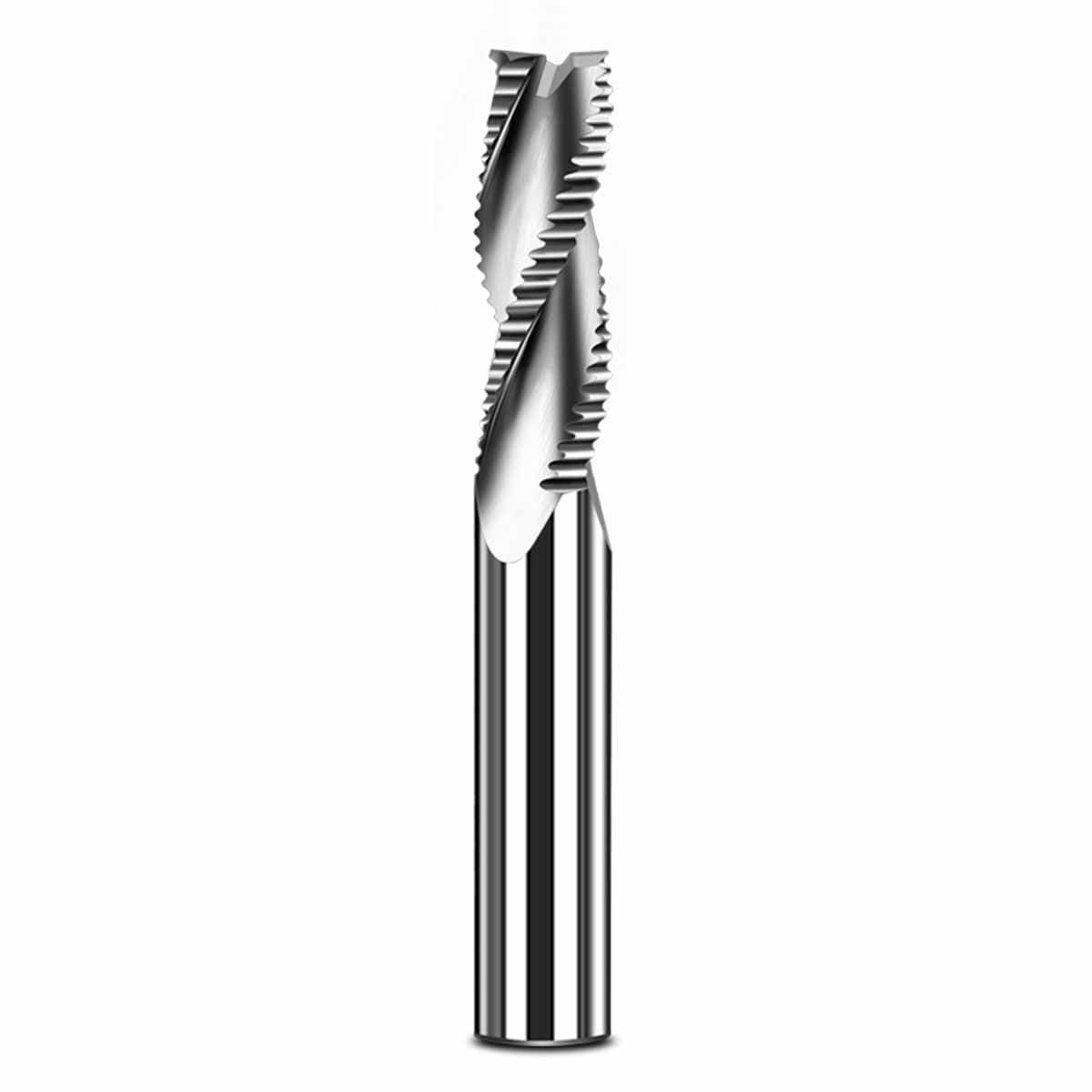 Fresa de desbaste HRC62 de 3 flautas for brocas de enrutador de alta velocidad CNC de acero de tungsteno de aluminio diámetro de corte de 4-16mm (Size : 16 * 55*d16*150)