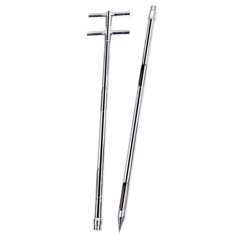 ZGFOZJGC Grain Probe Sampler Powder Sampler Stainless Steel Solid Sample Grain Probe Sampler Cement Fertilizer Solid Sampling Probe for Rice, Corn,Wheat,Soybeans(Size:2.5m,Color:Two Section
