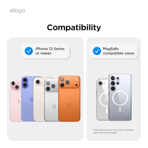Image of elago Magnetic Suction Cup Phone Mount for iPhone, Compatible with MagSafe | Removable, Silicone, Holder, Hands-Free Selfies, Video for TikTok, Instagram Influencer, Creator, Strong Magnetism (Sunshine)