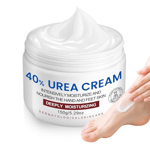 Crema de Urea al 40% con Manteca de Karité 150g, Crema Hidratante y Reparadora para Pies Secos y Agrietados, Talones y Manos, Suaviza y Elimina Callos, Cuidado para Hombres y Mujeres
