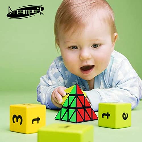 Dreampark Pyramid Speed Cube Puzzles, Black #TOP6