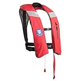 [CE Approved] Night Cat Inflatable Life Jackets Vests Survival Preservers Lifesaving PFD Lightweight Premium Automatic and Manual Fit 40 to 150KG