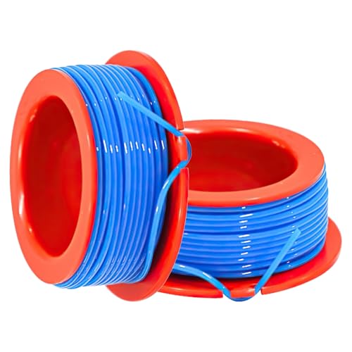 Wlleoaa 2 PCS Strimmer Wire for Flymo Mini Trim Strimmer Spool Replacement Strimmers Spool Strimmers Spool Grass Trimmer for McCulloch MT21 Spare Part FLY031 5131106090 Trimmer Line Replacement