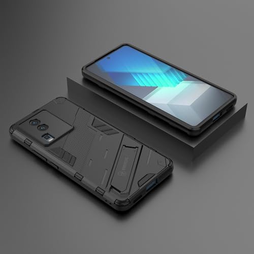 Image of Back Case Cover Compatible for Iqoo Neo 7 Pro 5G, Iqoo Neo 7 5G | 360 Degree Protection | Camera Protection | Kickstand Case | Shockprof Case |