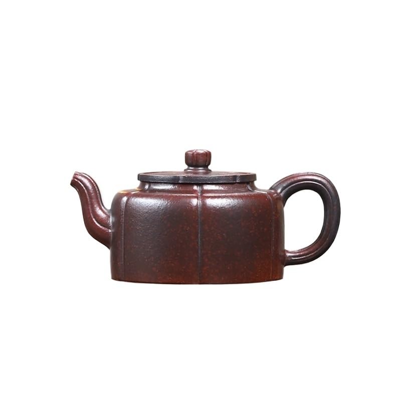 Tetera de arcilla morada para amantes del té y café con colador
