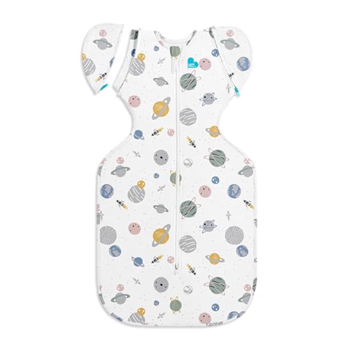Image of Love to Dream Swaddle Up Transition Swaddle, Patented Zip-Off Wings, Gently Help Baby Transition from Being Swaddled to Arms Free When Showing Signs of Rolling, Lite 0.2 TOG, 19-24 lbs, White Space