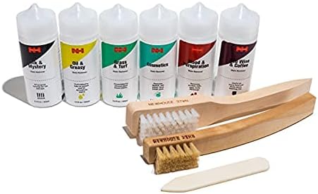 Newhouse Special Fabric Stain Remover - Blood - Cosmetics - Ink And Mystery - Oils - Red Wine and Coffee - Grass - Professional formulation for Laundry -Carpet Spot Remover (Complete Kit)