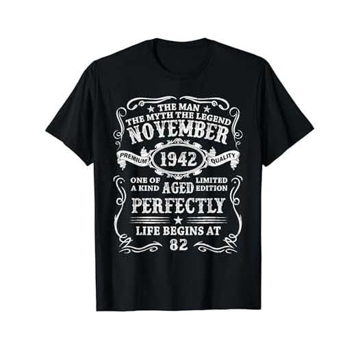 Noviembre 1942 82 Años Cumpleaños Hombre Nacido En 1942 Camiseta