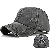 YAMEE Damen Baseballkappe Pferdeschwanz,Basecap Damen Sonnenhut Sonnenschutz,Baseballmütze Damen ...