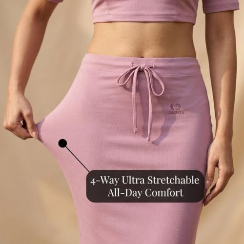 Image of Women's Saree Shapewear - Slim Fit Stretchable Petticoat for Sarees | Comfortable Waistband | Body Shaping Underskirt