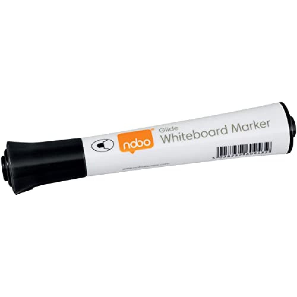 Nobo Glide Whiteboard Pens Bullet Tip 10 Pack Black 1915264