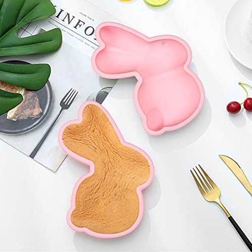 3D Chocolate Mold, Bunny Chocolate Mold, Cute Rabbit Dinosaur Alpaca Making Tool Non-Stick Silicone Mold Dinosaur DIY Mould for Cake, Jelly, Pudding (3 multi) - Thumbnail 5