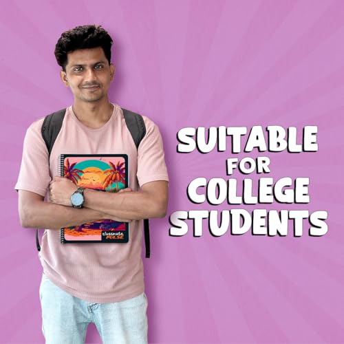 Classmate Pulse Single Subject Spiral Notebook - Pack of 4 | Unruled | 200 Pages | 24.0cm x 18.0cm | Attractive Cover Designs | Soft Cover |Notebooks for College Students (Image - 6)