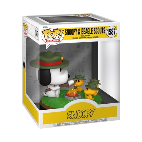 Funko Pop! Deluxe: Peanuts - Snoopy with WS - (Camping) - Classic Peanuts - Figura de Vinilo Coleccionable - Idea de Regalo- Mercancia Oficial - Juguetes para Niños y Adultos - Cartoons Fans
