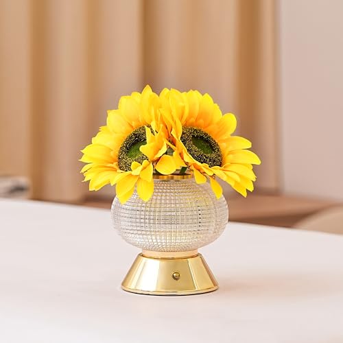 Image of Sunflower Flower Lamp, Decor Lamp for Bedroom Bar Coffee Shop Wedding, Gifts for WomenMom Daughter Grandma Aunt Girlfriend Friend Birthday Christmas Valentines Mothers Day